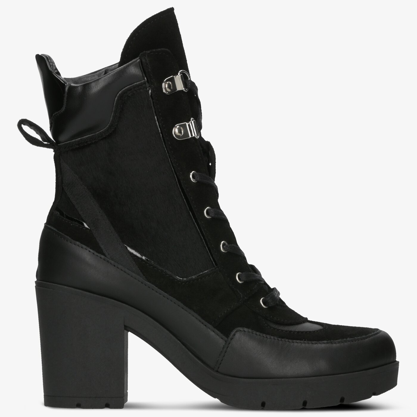 Damskie botki / sztyblety SYMBIOSIS COMBAT STYLE  sywc219015 kolor czarny