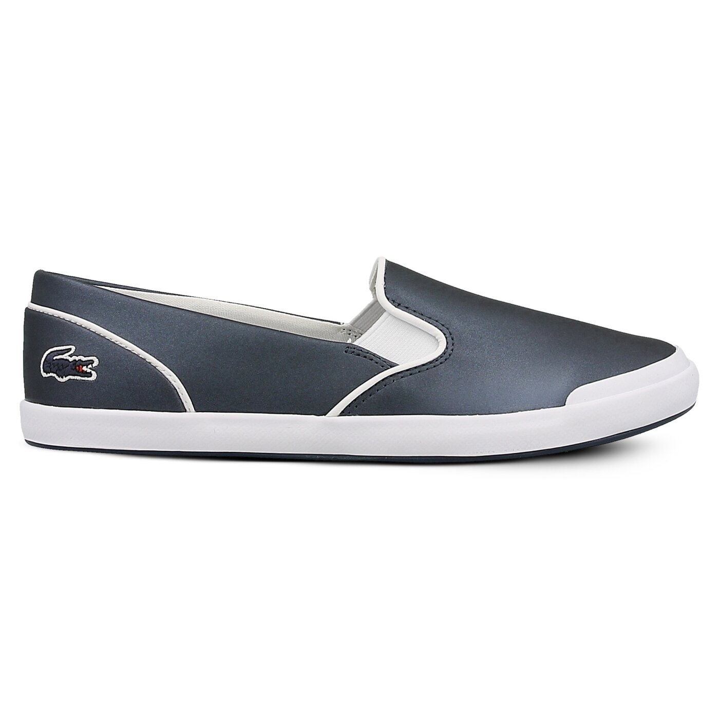 Damskie trampki LACOSTE LANCELLE SLIP ON 117 2 733caw1036003 kolor granatowy