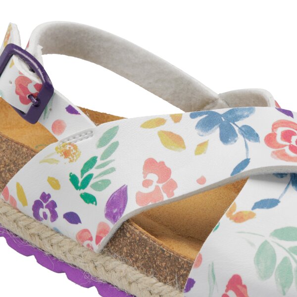 Dziecięce sandały / klapki PAEZ BIO CROSS FLOWERY 1932623k0702-100 kolor biały