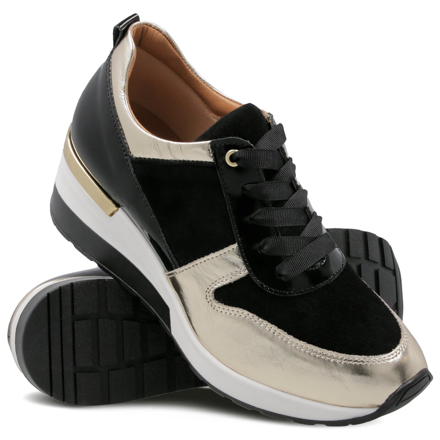 Damskie sneakersy (buty) SYMBIOSIS SNEAKERSY ISABEL  sywl119002 kolor czarny