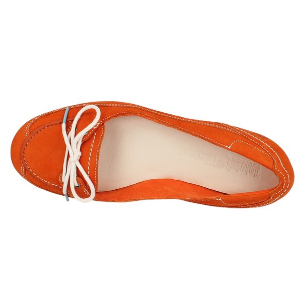 Damskie mokasyny i półbuty TIMBERLAND EK BOAT SHOE  8951r kolor pomarańczowy