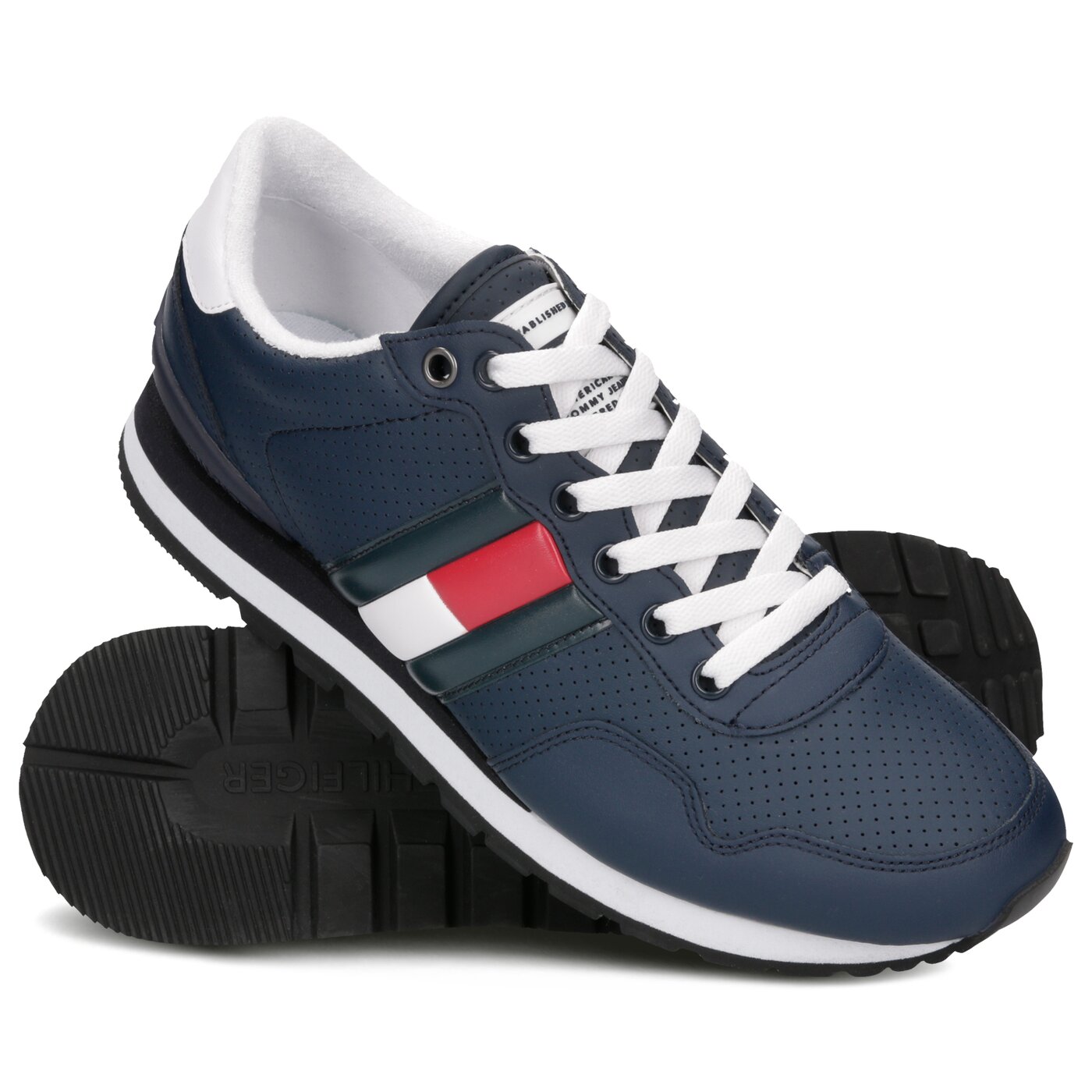 Męskie sneakersy (buty) TOMMY HILFIGER BARON 1A em0em00263006 kolor granatowy
