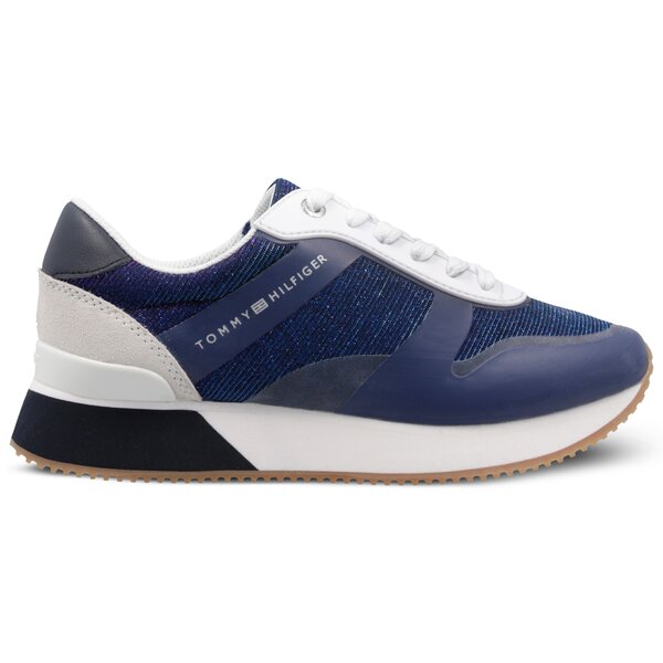 Damskie sneakersy (buty) TOMMY HILFIGER ANNIE 1C1 GLITTER CITY SNEAKER fw0fw03772406 kolor granatowy
