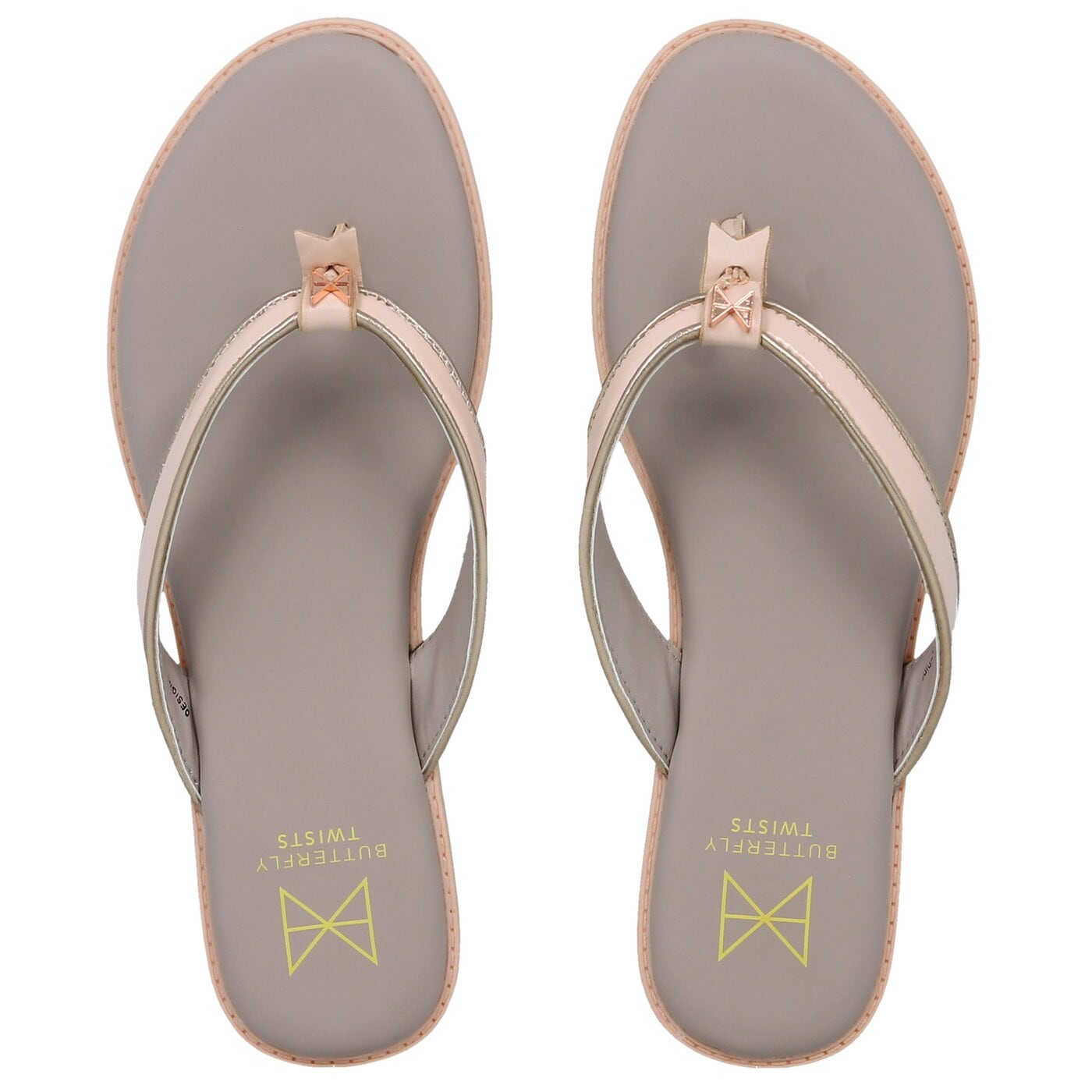 Damskie klapki BUTTERFLY TWISTS BONDI bt27005326 kolor beżowy