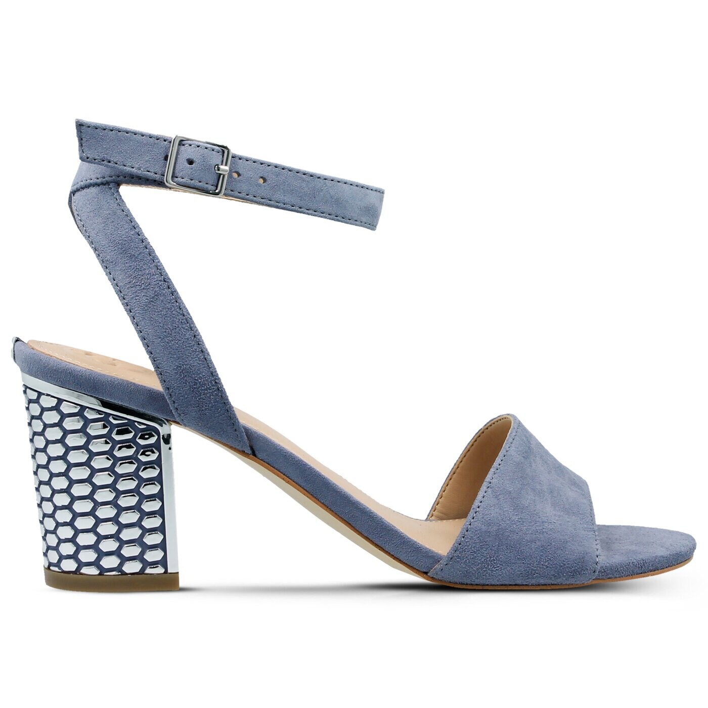 Damskie sandały GUESS RENEE flrne1sue03lblue kolor niebieski