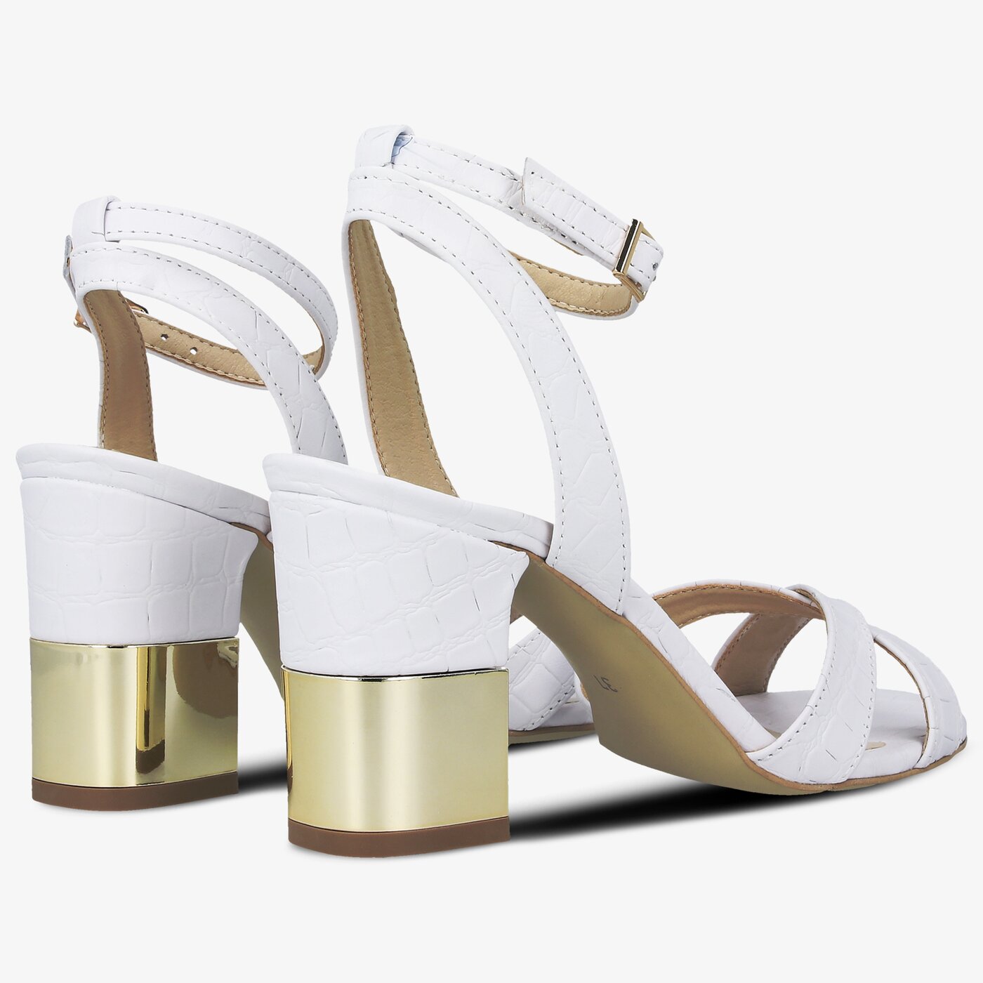 Damskie sandały SYMBIOSIS CALL ME SENORITA  syws120001 kolor biały