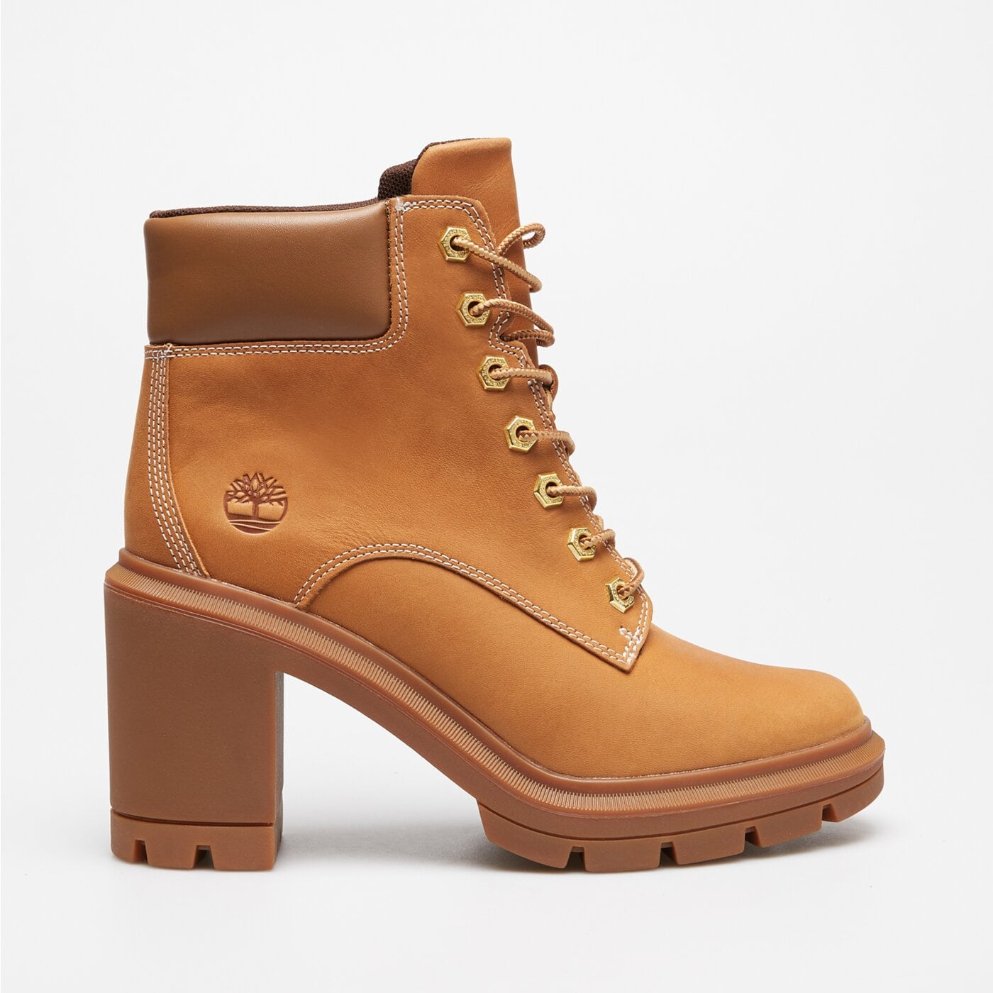 Damskie botki / sztyblety TIMBERLAND ALLINGTON HEIGHTS MID LACE UP BOOT tb0a2ckcen11 kolor brązowy