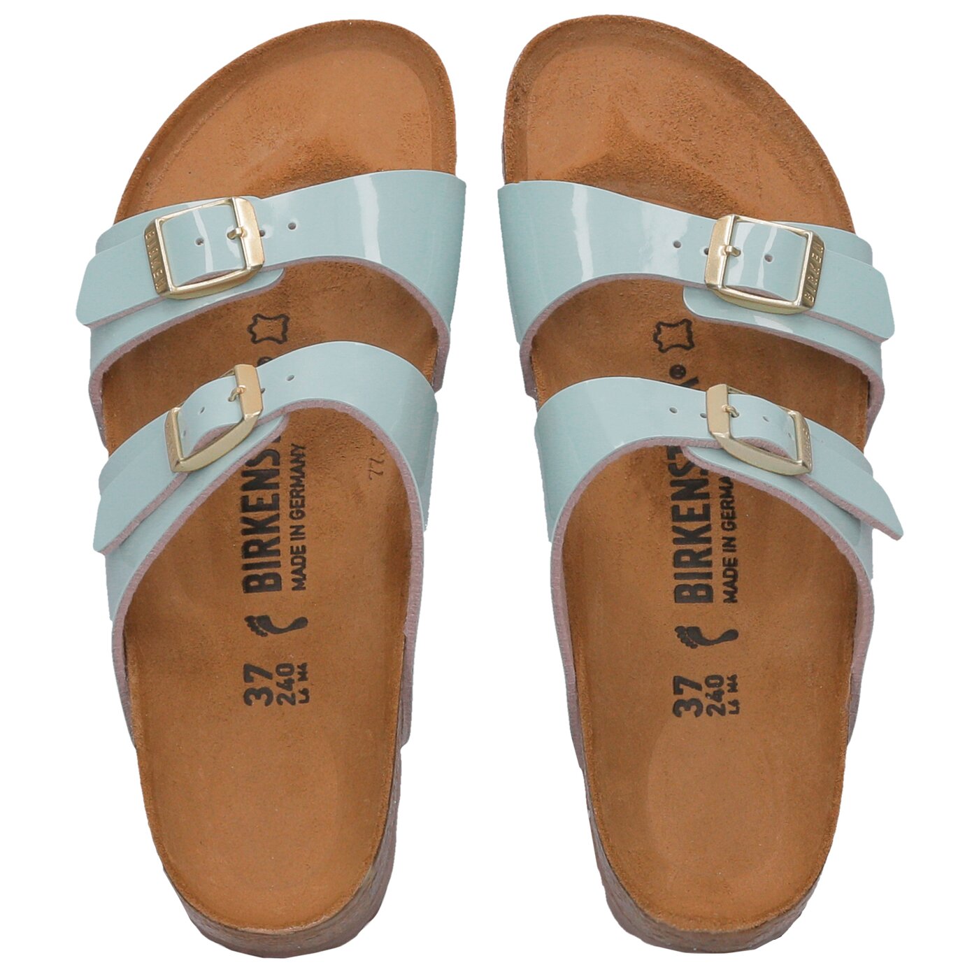 Damskie klapki BIRKENSTOCK SYDNEY 1008546 kolor niebieski