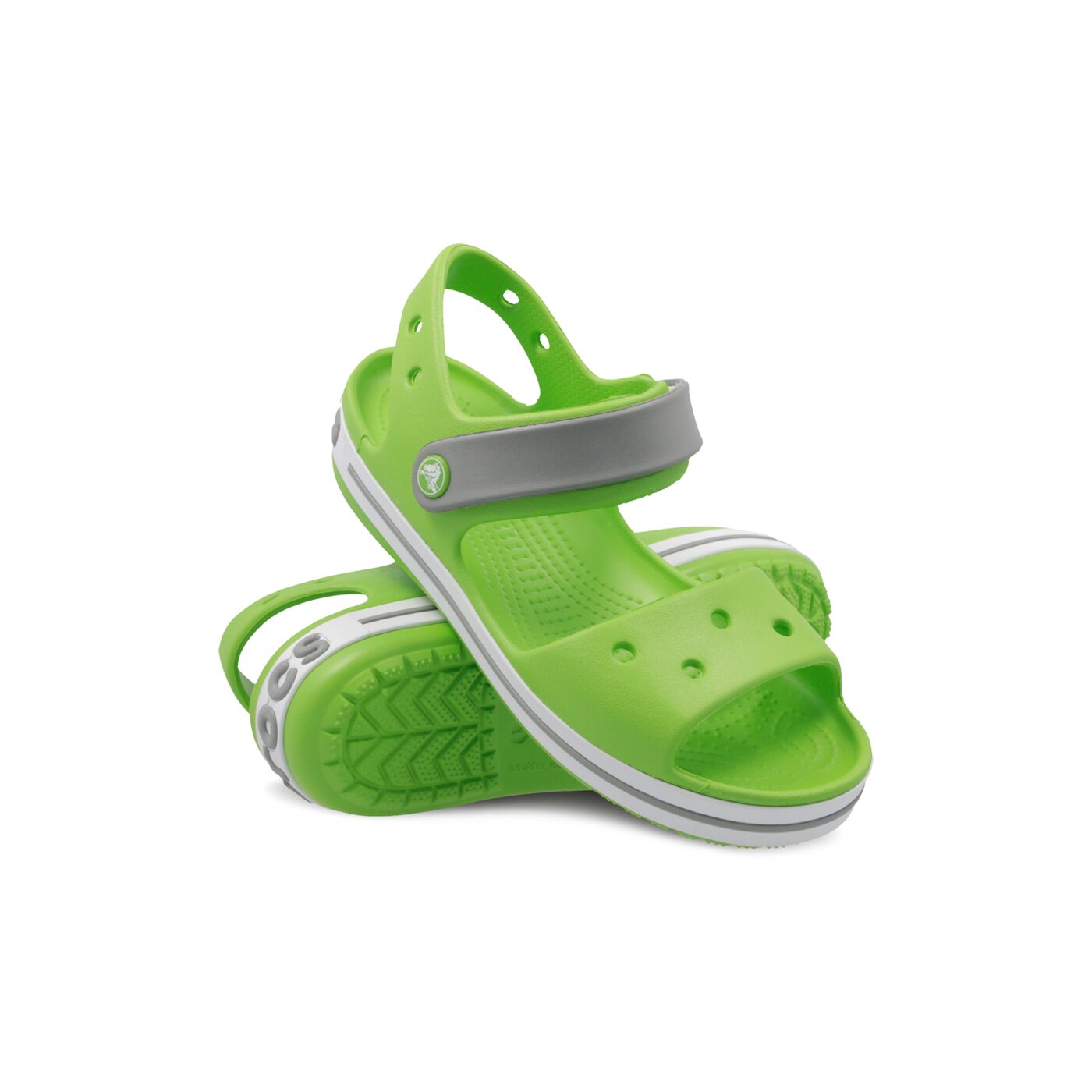 Dziecięce sandały / klapki CROCS CROCBAND SANDAL KIDS 128563k9i kolor zielony