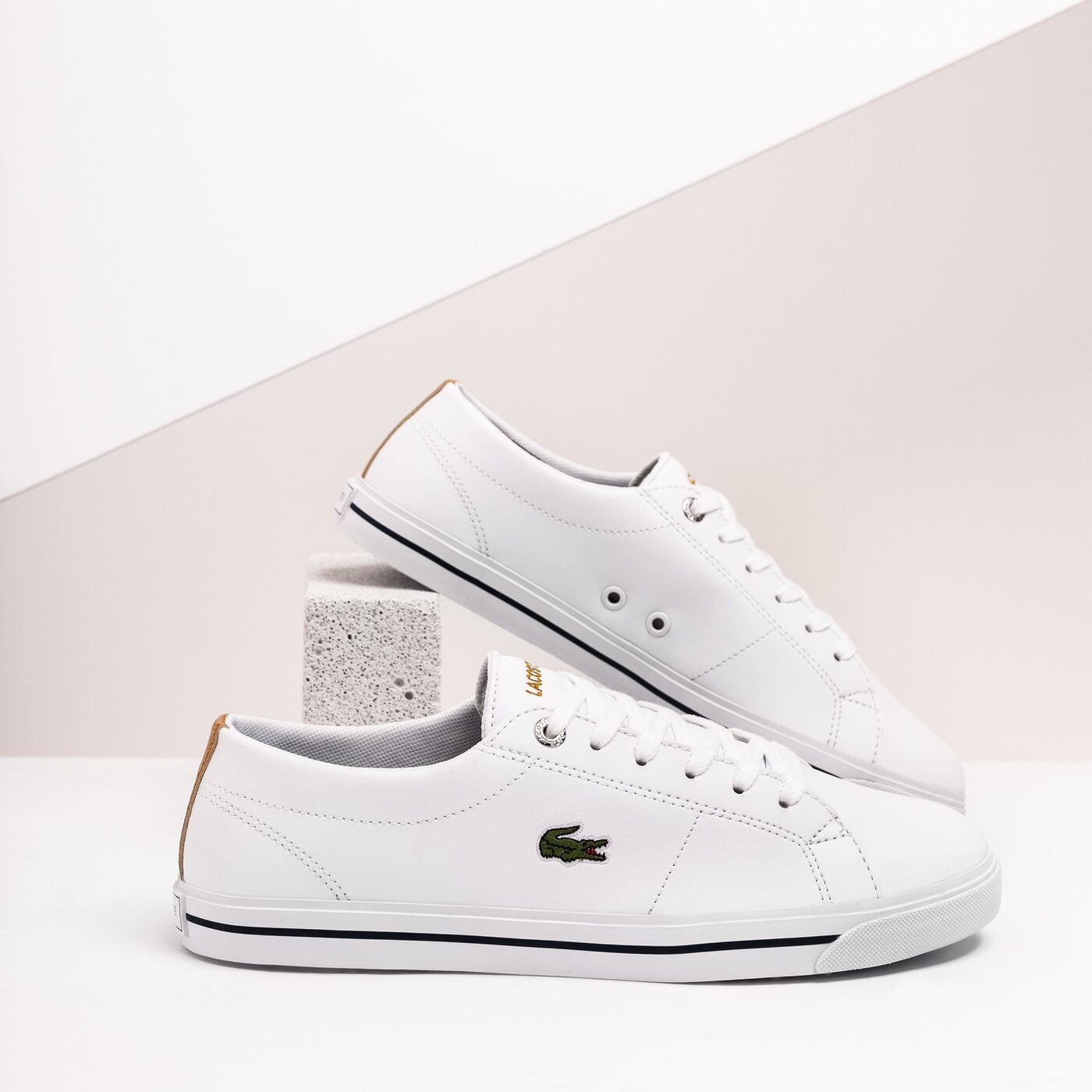Dziecięce sneakersy (buty) LACOSTE RIBERAC 418 1 736caj0021438 kolor biały