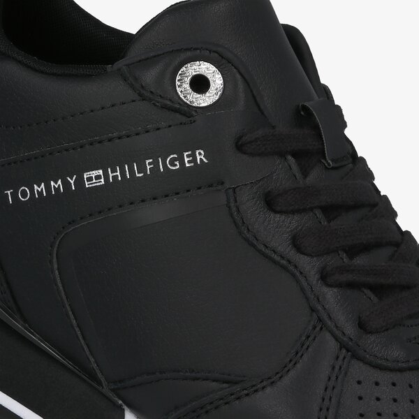 Damskie sneakersy (buty) TOMMY HILFIGER DRESSY WEDGE SNEAKER fw0fw05016bds kolor czarny