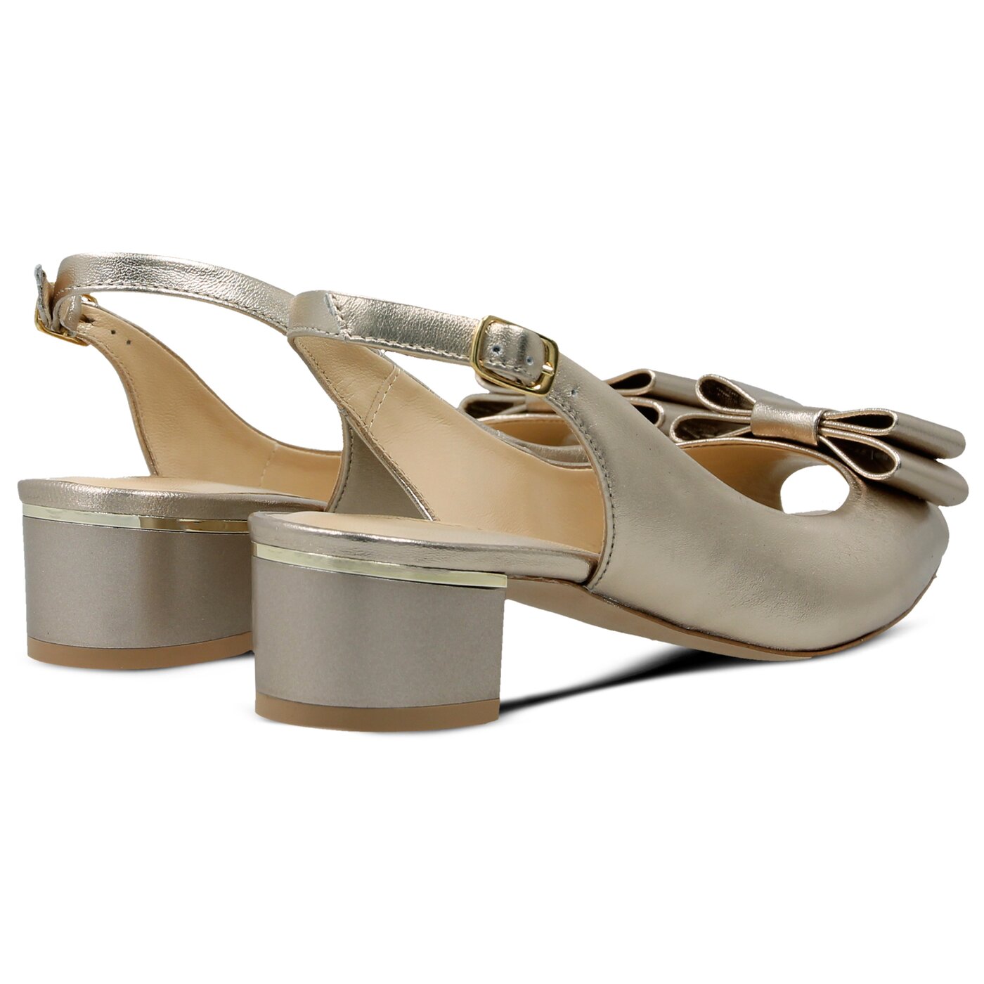 Damskie sandały SYMBIOSIS AURORA SANDALS CHAMPAGNE 928m1 kolor złoty