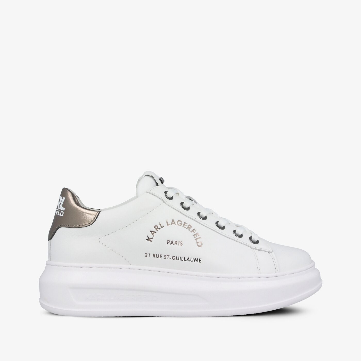 Damskie sneakersy (buty) KARL LAGERFELD KAPRI MAISON KARL LACE kl6253801s kolor biały
