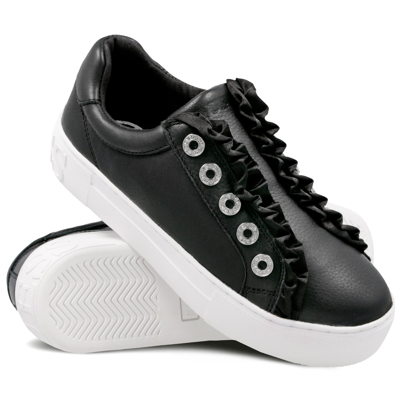 Damskie sneakersy (buty) GUESS MEZRAL fl5mzrlea12black kolor czarny