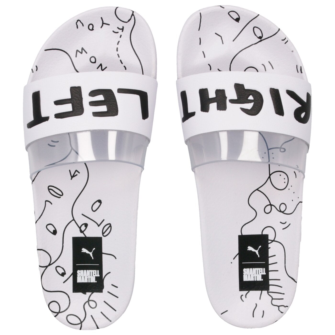 Damskie klapki PUMA LEADCAT SM 36595201 kolor biały