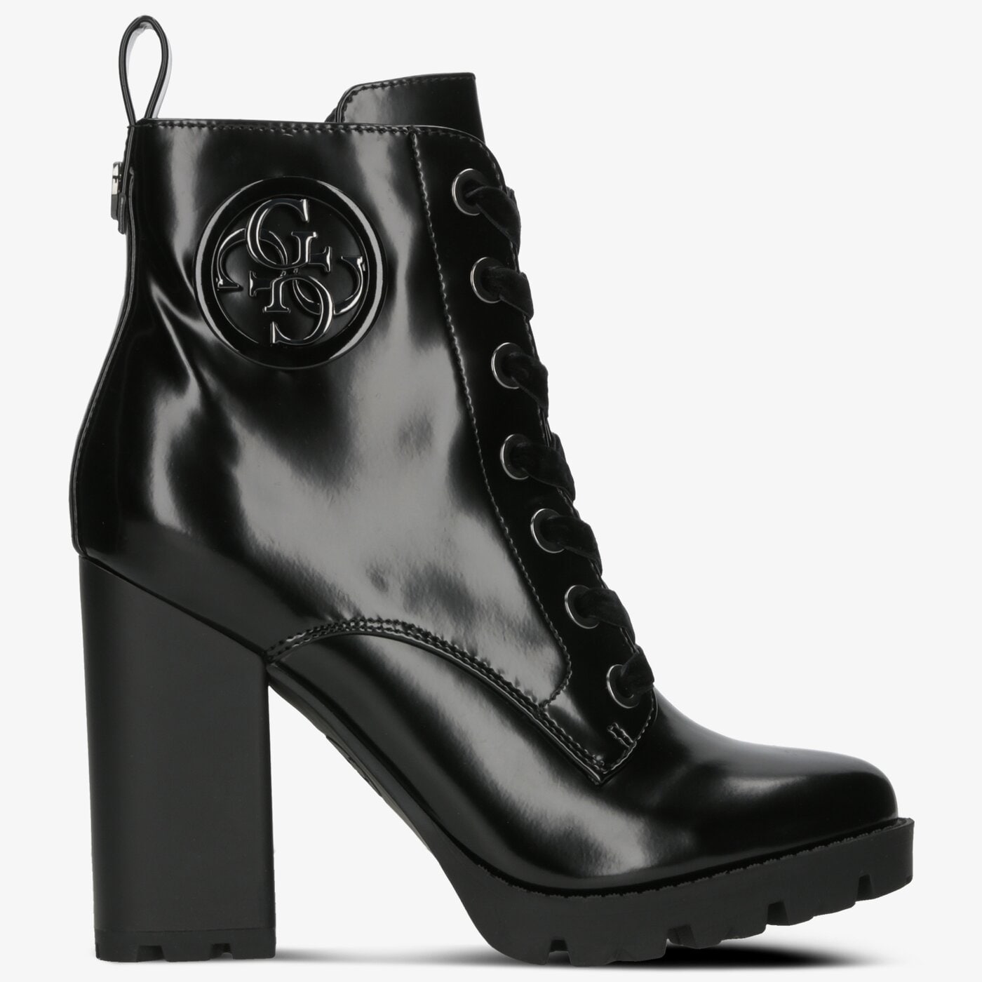 Damskie botki / sztyblety GUESS DEAVAN fl8dvnpaf10black kolor czarny