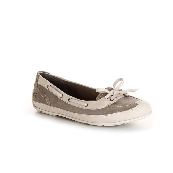 Damskie baleriny (buty) TIMBERLAND EK BOOTHBAY BOAT SHOE 3908r kolor szary
