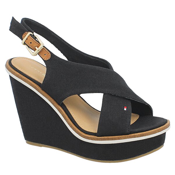 Damskie szpilki / czółenka TOMMY HILFIGER IVANA 5D  fw56818646990 kolor czarny