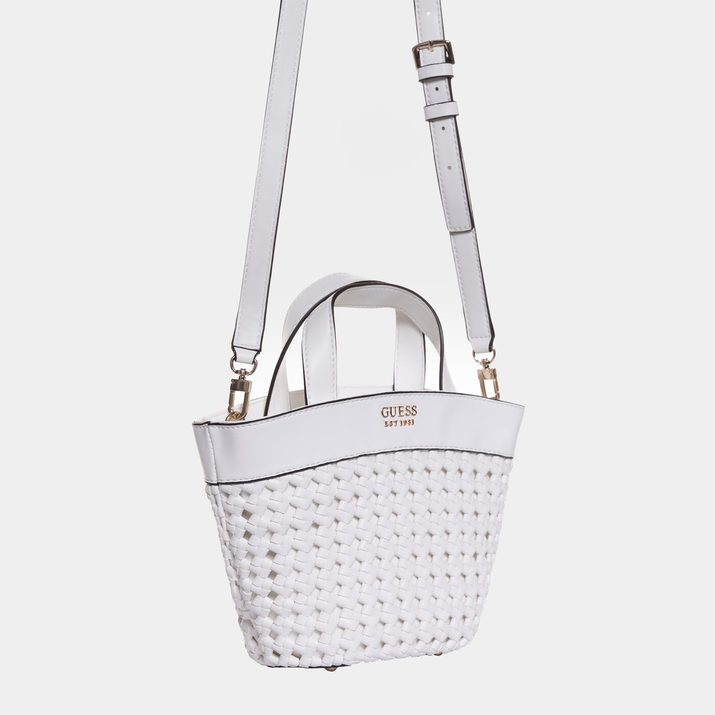 Damska torebka GUESS TOREBKA SICILIA MINI hwwg8490750whi kolor biały