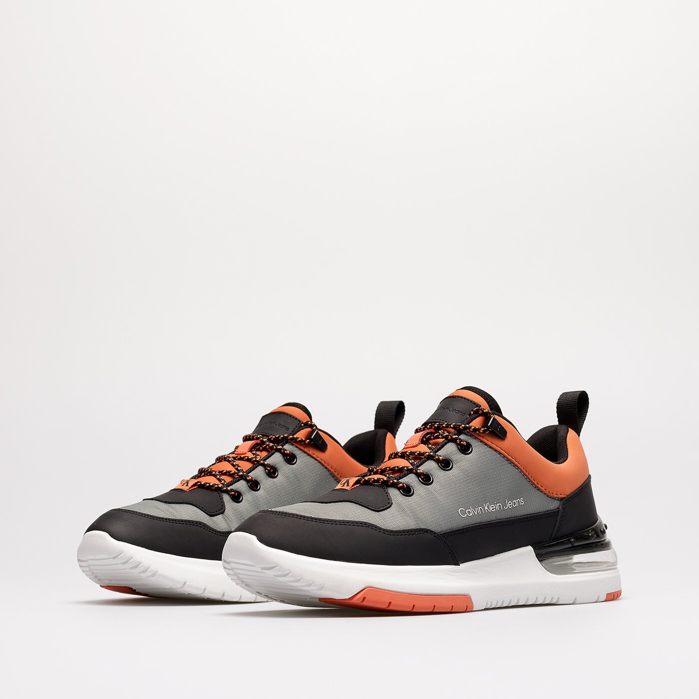 Męskie sneakersy (buty) CALVIN KLEIN SPORTY RUNNER COMFAIR LACEUP LTH ym0ym005170iw kolor biały