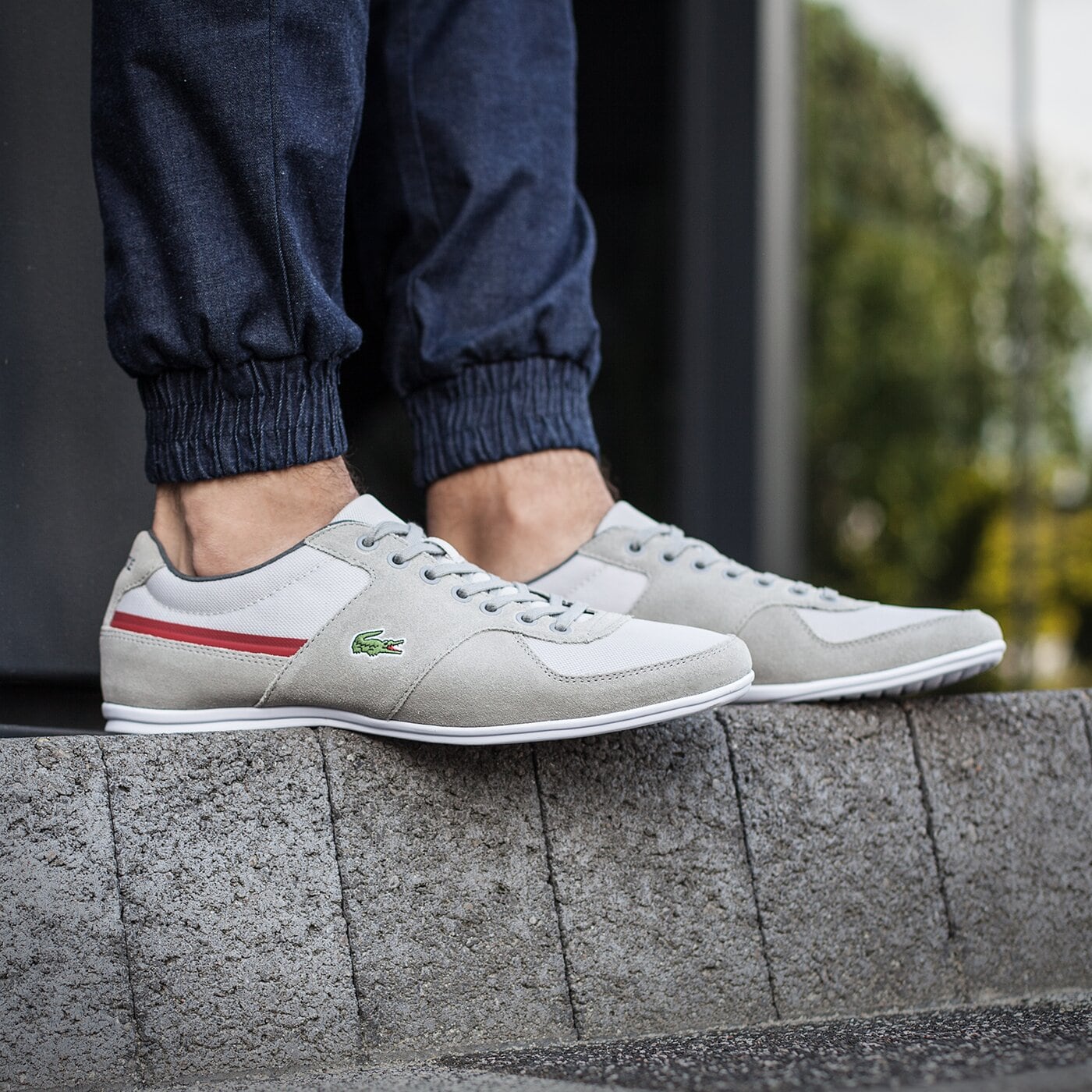 Męskie sneakersy (buty) LACOSTE TALOIRE SPORT 216 1 731spm0060007 kolor szary