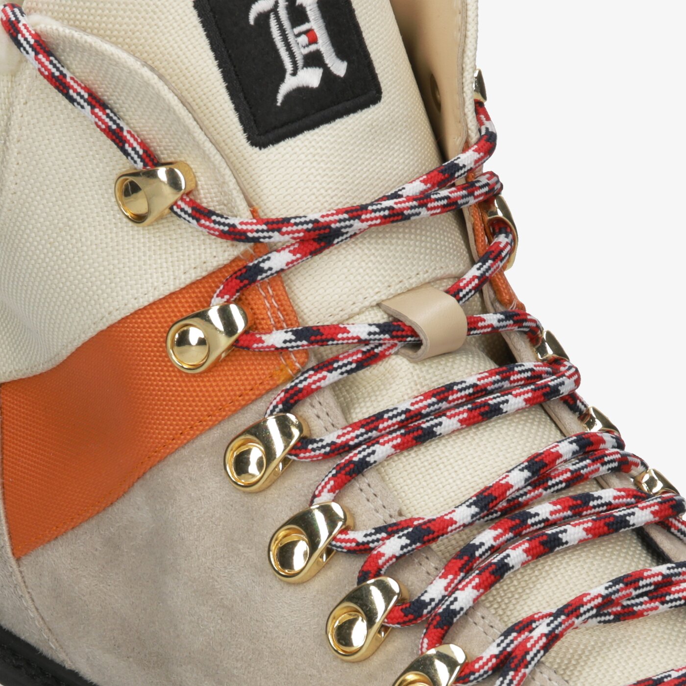 Męskie buty outdoor (trekkingowe) TOMMY HILFIGER LH EXPEDITION TRAIL BOOT fm0fm02526yae kolor czerwony