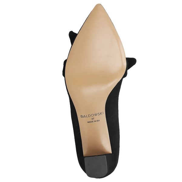Damskie szpilki / czółenka BALDOWSKI CZÓŁENKO Z KOKARDKĄ W001591576002 w001591576002 kolor czarny