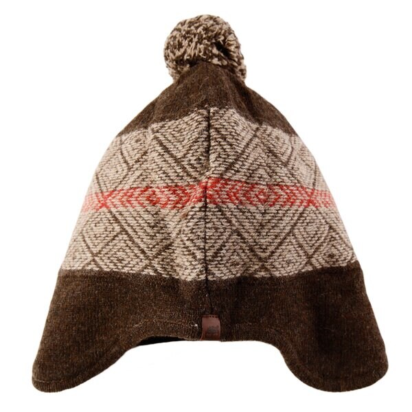 Męska czapka zimowa TIMBERLAND CZAPKA Z FAIRISLE EARFLAP HAT j1698581 kolor brązowy