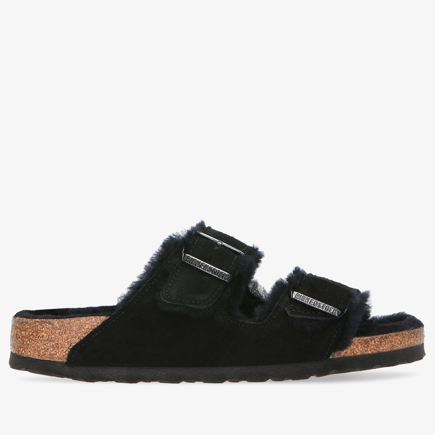 Damskie klapki BIRKENSTOCK ARIZONA FELL 752663 kolor czarny