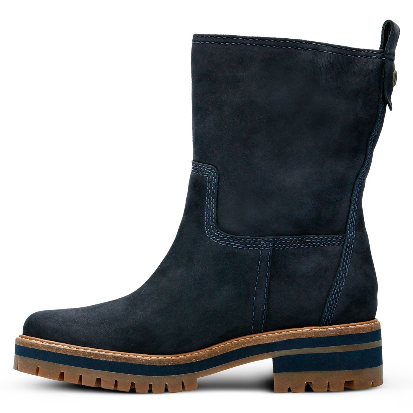 Damskie botki / sztyblety TIMBERLAND COURMAYEUR VALLEY MID a1j4l kolor granatowy