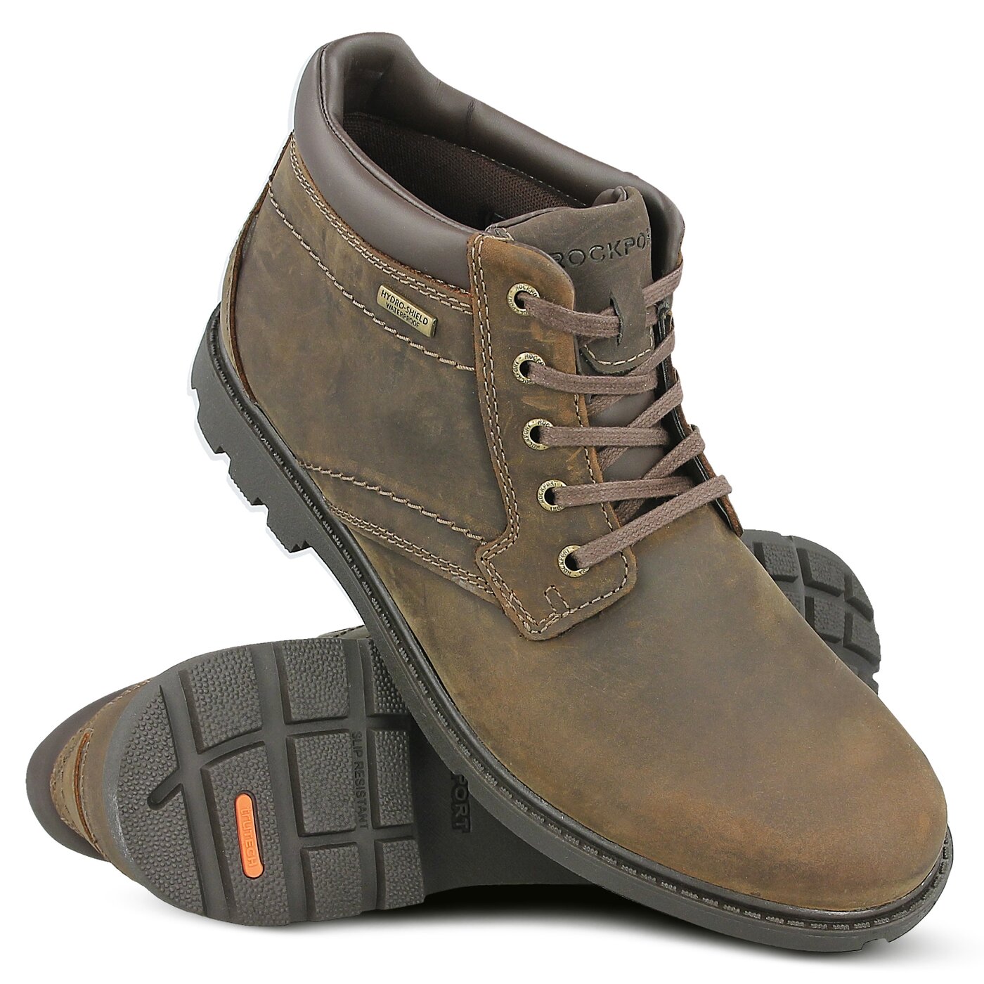 Męskie buty za kostkę ROCKPORT SS PLAIN TOE BOOT a13715 kolor brązowy