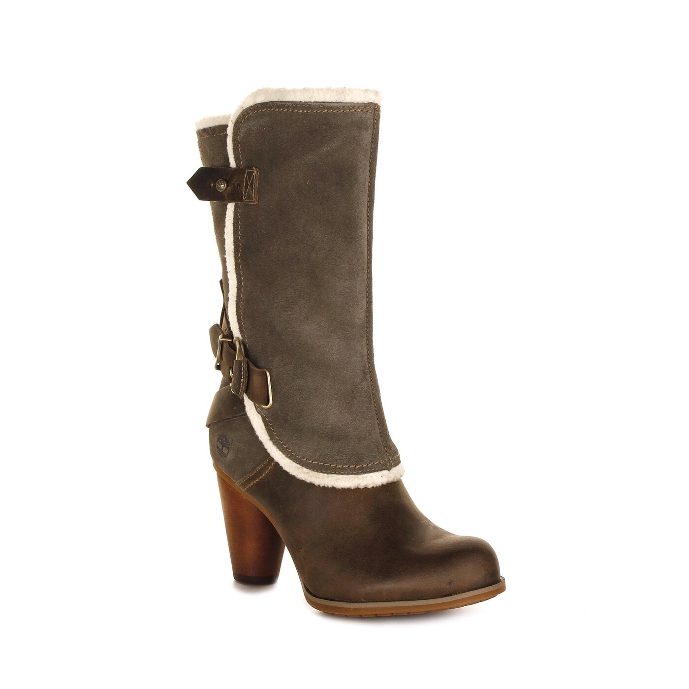 Damskie kozaki TIMBERLAND EK NEVALI MID BOOT  3522r kolor brązowy