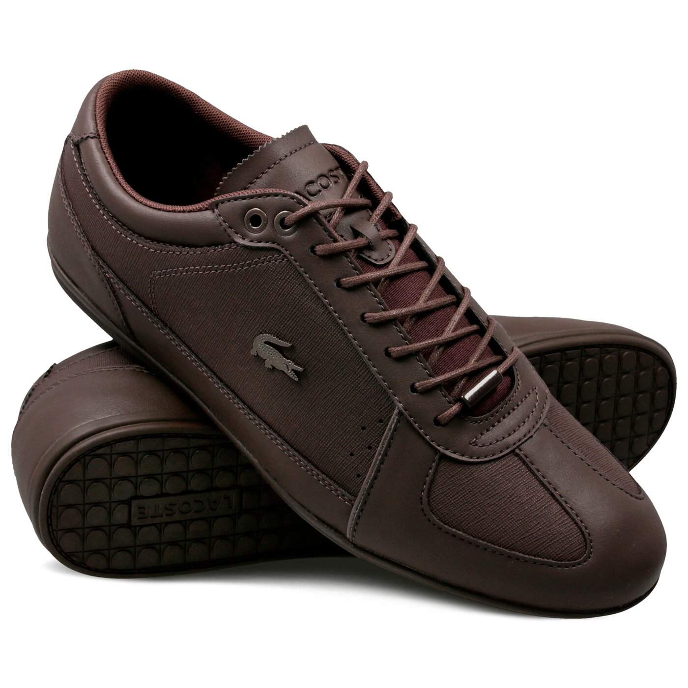 Męskie sneakersy (buty) LACOSTE EVARA 318 1 736cam0023db2 kolor brązowy