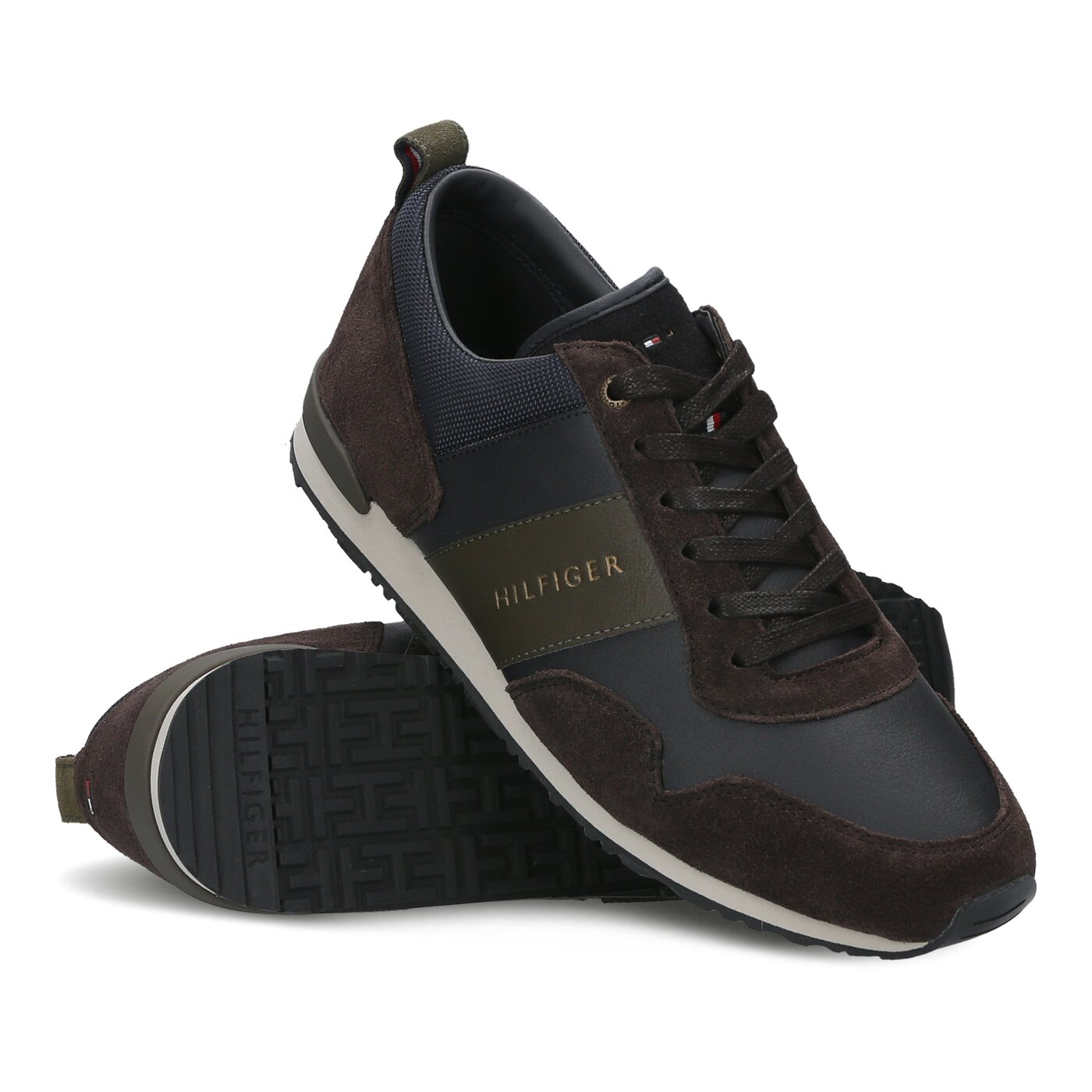 Męskie sneakersy (buty) TOMMY HILFIGER M2285AXWELL 11C2 fm56821679403 kolor granatowy