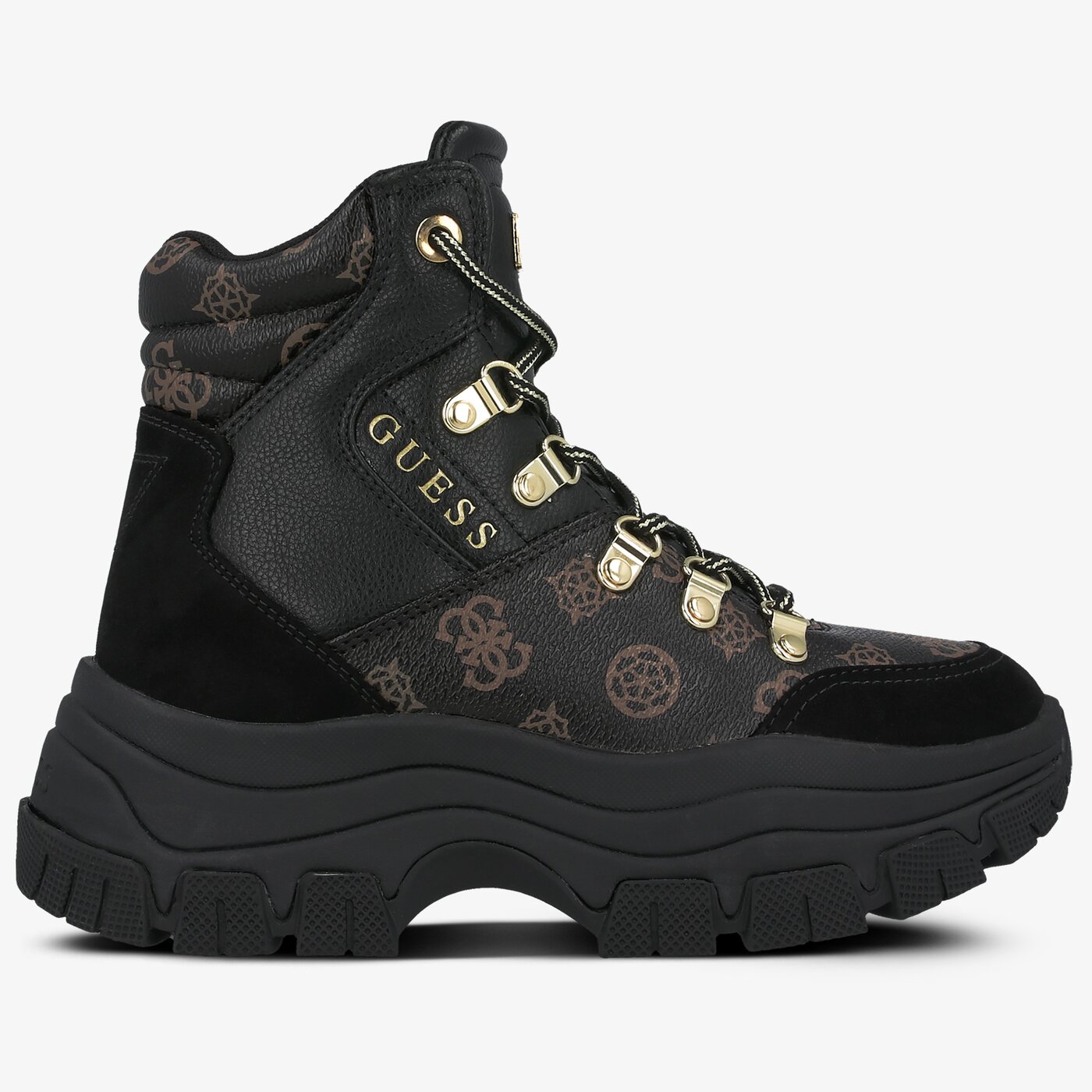 Damskie sneakersy (buty) GUESS BEVV fl8bevfal12black kolor czarny