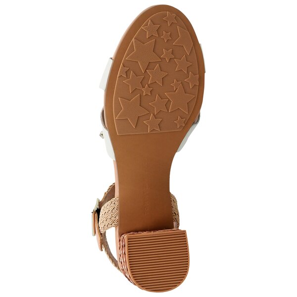 Damskie sandały TOMMY HILFIGER MID HEEL SANDAL STAR STUDS fw0fw02819121 kolor biały