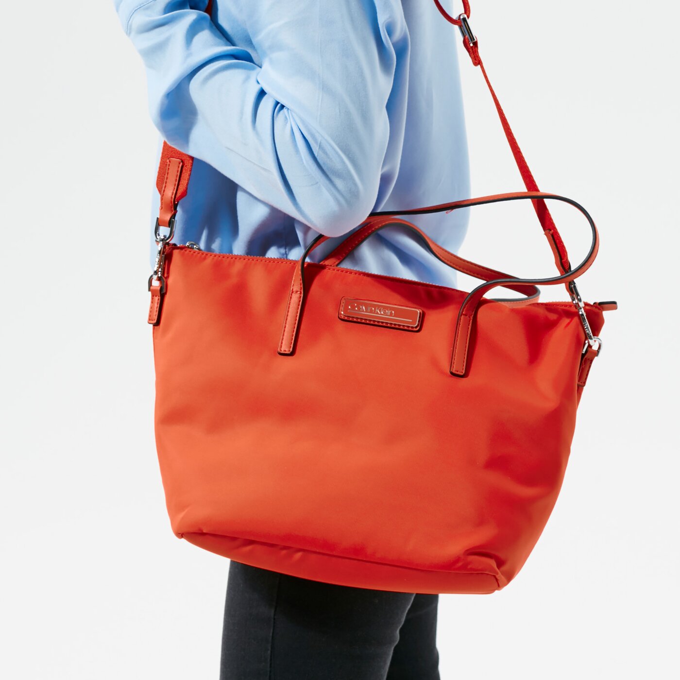 Damska torebka CALVIN KLEIN TOREBKA SHOPPER k60k607022xa7 kolor czerwony