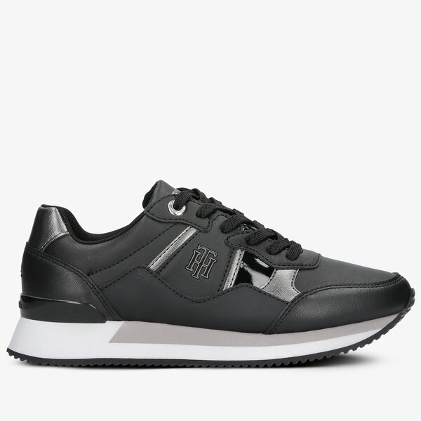 Damskie sneakersy (buty) TOMMY HILFIGER TH INTERLOCK CITY SNEAKER fw0fw05558bds kolor czarny