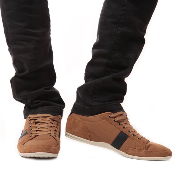 Męskie sneakersy (buty) LACOSTE ALISOS 22  729srm2413158 kolor brązowy