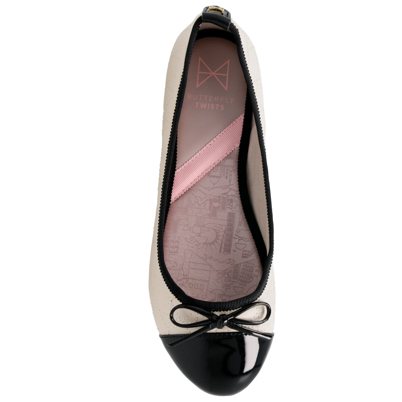 Damskie baleriny (buty) BUTTERFLY TWISTS CHEVAL bt32-002-047 kolor beżowy