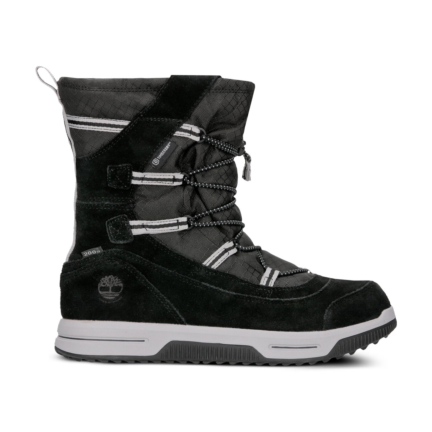 Dziecięce buty outdoor / trekkingowe TIMBERLAND SNOW STOMPER PULL ON WP a1uik kolor czarny