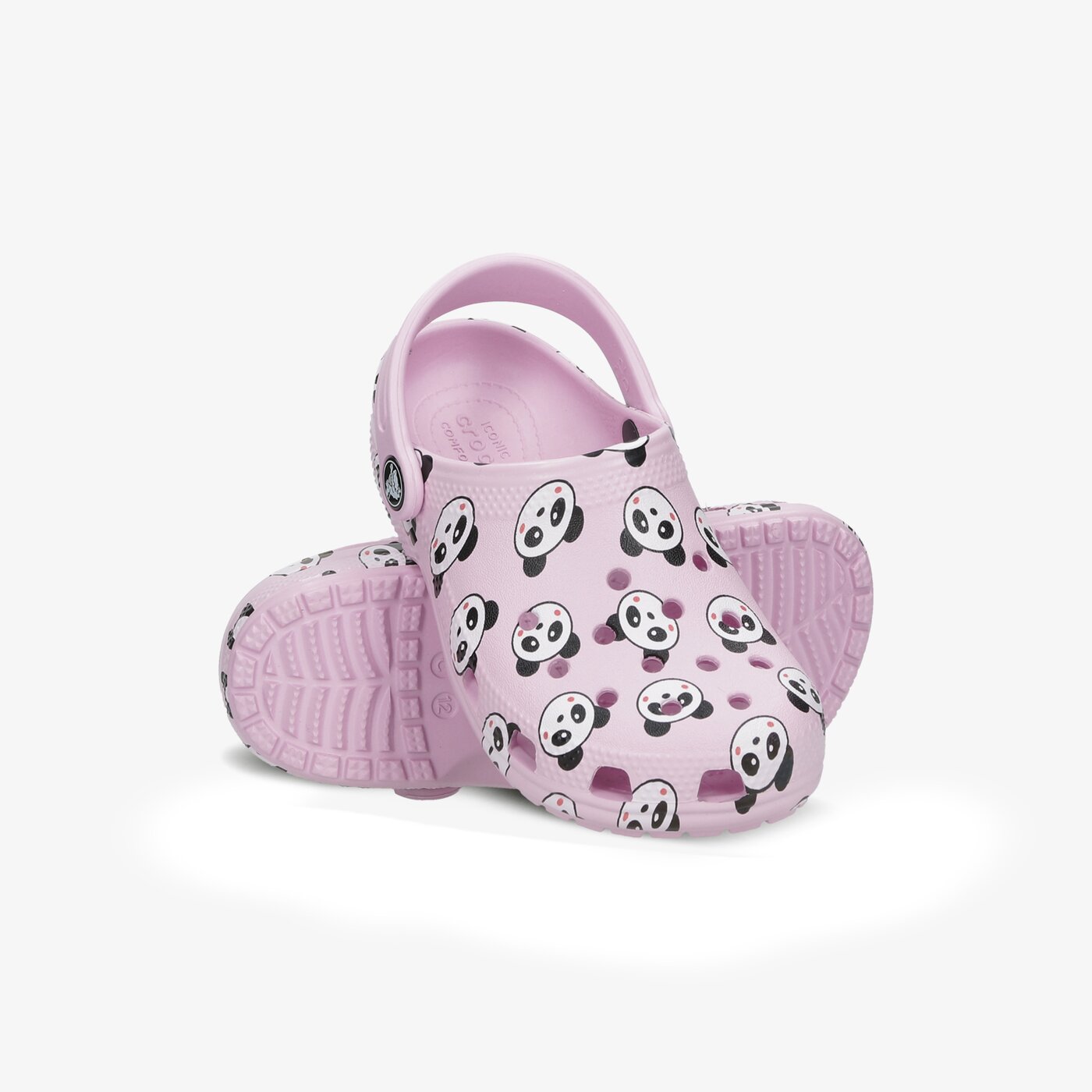 Dziecięce sandały / klapki CROCS CLASSIC PANDA PRINT CLOG K 2069996gdi kolor różowy