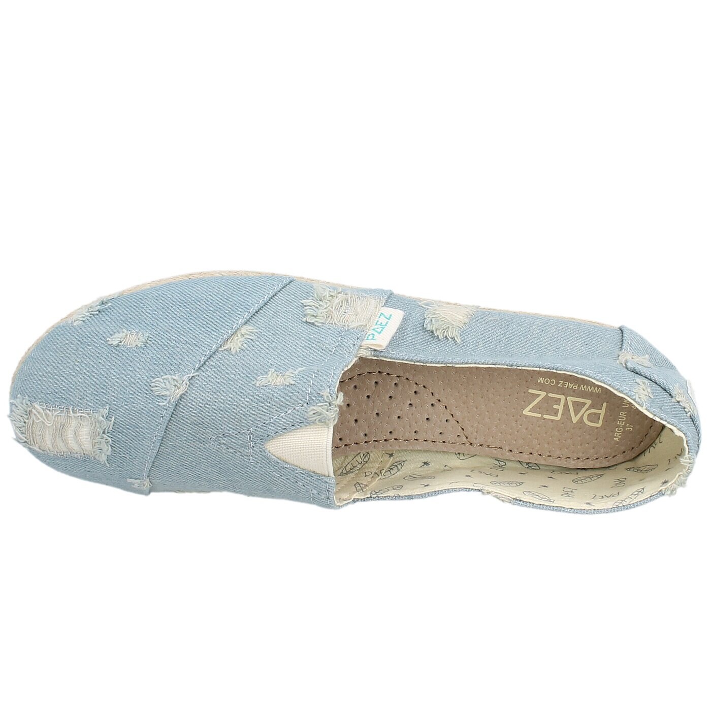 Damskie espadryle PAEZ ORIGINAL RAW 105orapaeaaa0001 kolor niebieski
