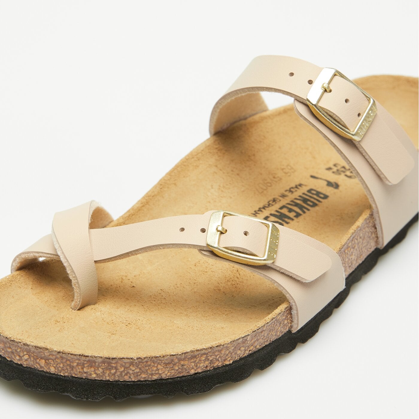 Damskie klapki BIRKENSTOCK MAYARI BF SANDCASTLE 1029726 kolor beżowy