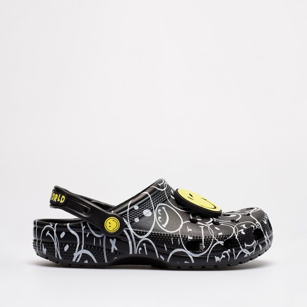 Damskie klapki CROCS SMILEY 207971-0c4 kolor multicolor