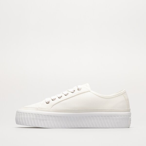 Damskie sneakersy (buty) TOMMY HILFIGER PLATFORM VULCANIZED SNEAKER fw0fw07156ybl kolor biały