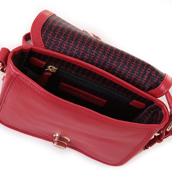 TOMMY HILFIGER TORBA FLORENCE FLAP CROSSOVER bw56924781615 kolor czerwony