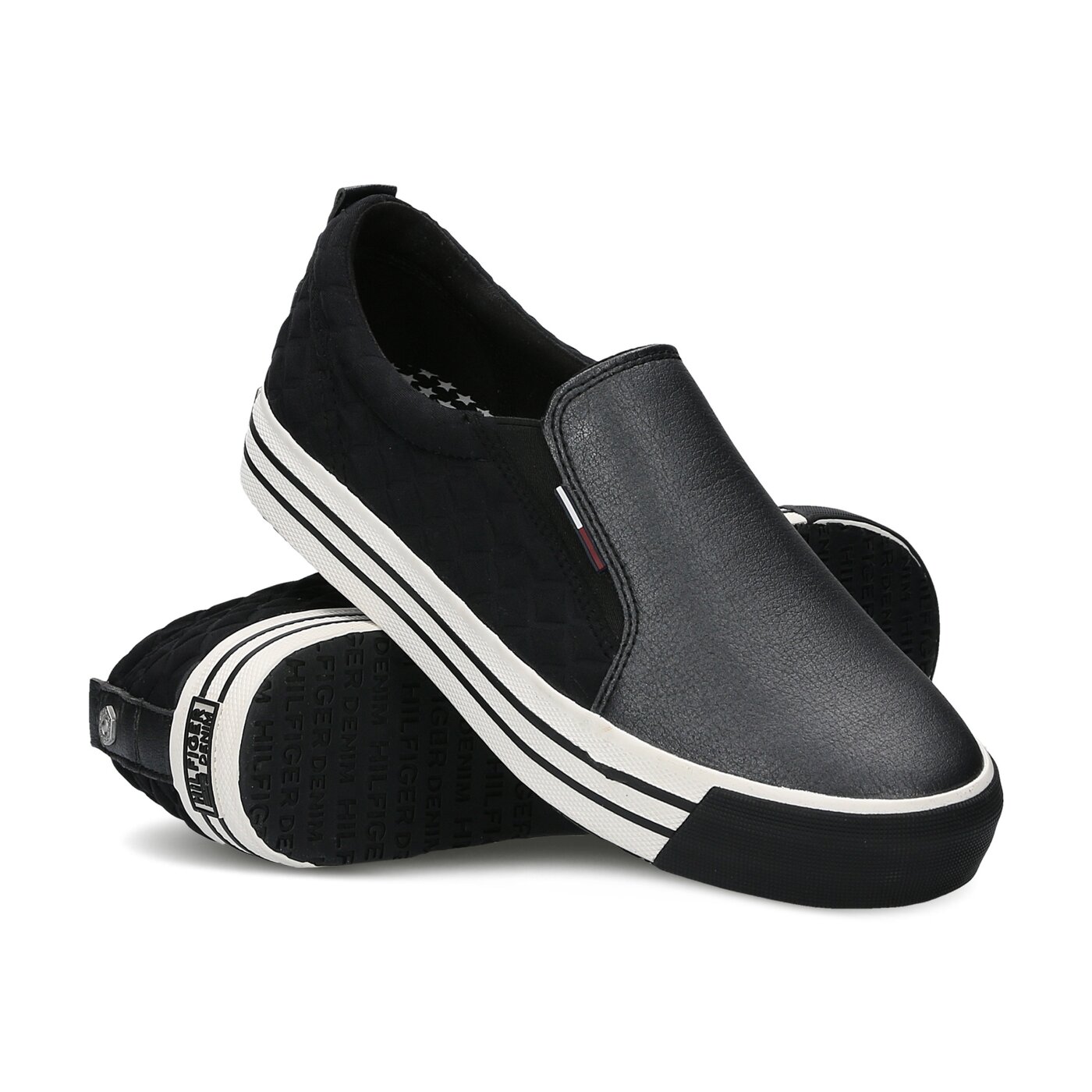 Damskie trampki TOMMY HILFIGER L1385YON 9C2 en56821881990 kolor czarny