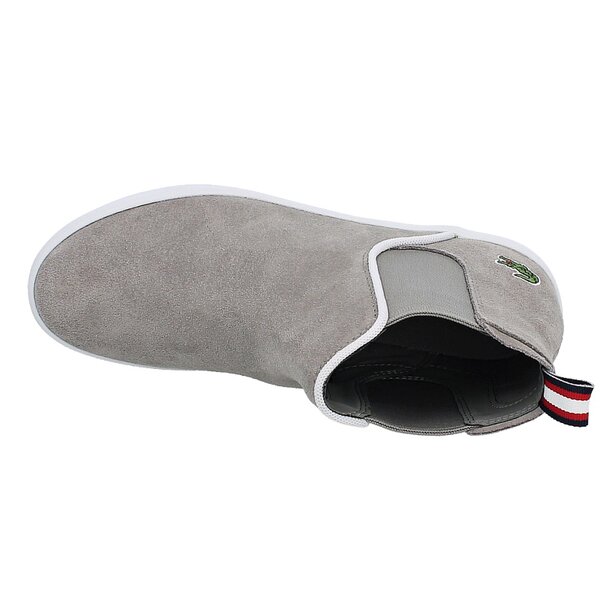 Damskie mokasyny i półbuty LACOSTE ZIANE CHELSEA CRT 728spw101712c kolor szary