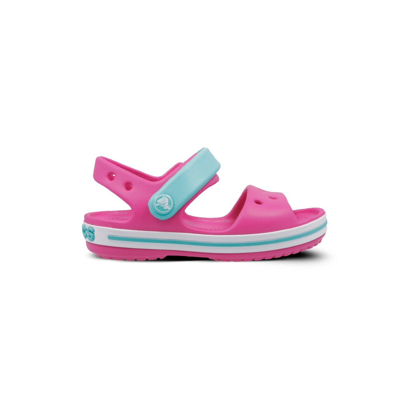 Dziecięce sandały / klapki CROCS CROCBAND SANDAL KIDS 128566lhi kolor różowy